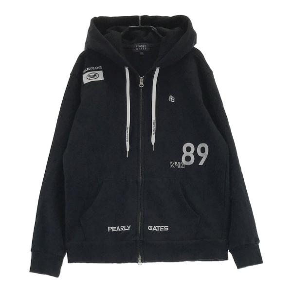 【24時間以内/匿名配送】新品 パーリーゲイツ レディース パーカー サイズ0 PEARLY GATES パーリーゲイツ 2024年 ジップパーカー ブラック系