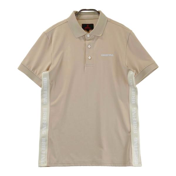BRIEFING⚫︎ブリーフィングゴルフ⚫︎ベージュ半袖モックシャツS BRIEFING⚫︎ブリーフィングゴルフ⚫︎ベージュ半袖モックシャツS