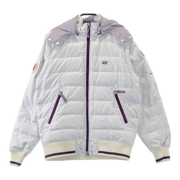 ROSASEN ロサーセン 4WAYダウンジャケット チェック柄 ホワイト系 M