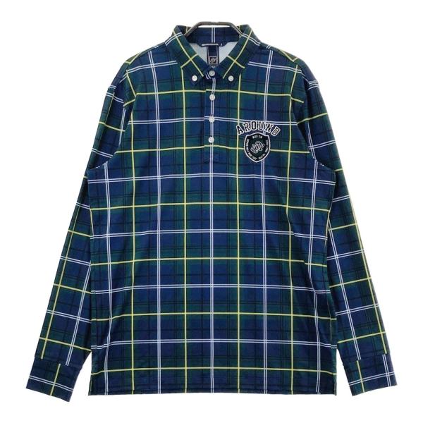 ZOY　最新　長袖　ポロシャツ　ボタンダウン サイズ：2 ZOY ゾーイ 長袖ポロシャツ ボタンダウン チェック柄