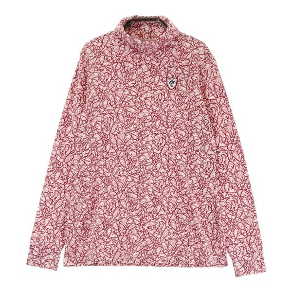 サイズ：40 ZOY ゾーイ 071694020 長袖タートルネックTシャツ 総柄 ピンク系 [240101416530] ゴルフウェア レディース ストスト ZOY 【新品】ZOY ゾーイ 071694020 長袖タートルネックTシャツ