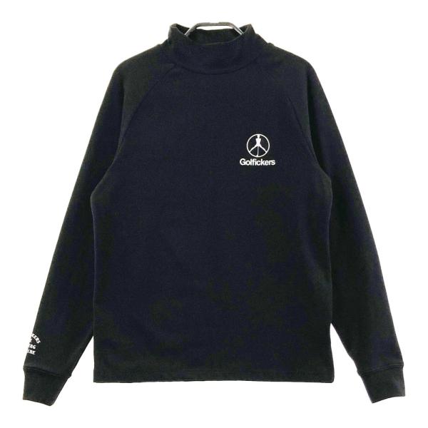 新品！golfickers ゴルフィッカーズ　モックネック長袖シャツ　黒　L 新品！golfickers ゴルフィッカーズ モックネック長袖シャツ 黒 L