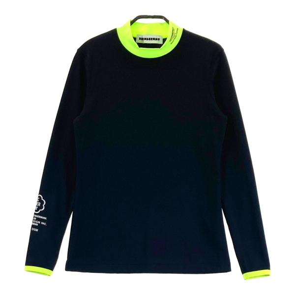 サイズ：M DECEMBERMAY ディセンバーメイ  ハイネック 長袖Tシャツ  ブラック系 [240101417505] ゴルフウェア メンズ ストスト DECEMBERMAY ディセンバーメイ ハイネック 長袖Tシャツ ブラック