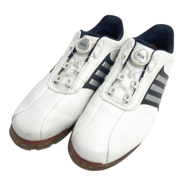 ADIDAS GOLF アディダスゴルフ Q44895 ピュアメタル ボア プラス ゴルフシューズ  ホワイト系 27.0 [240101418735] ゴルフウェア メンズ ストスト ADIDAS GOLF アディダスゴルフ Q44895 ピュアメタル ボア プラス