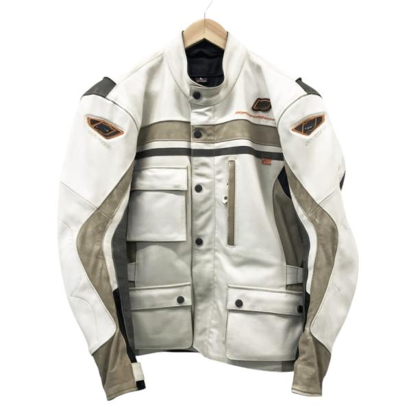 HYOD ヒョウドウ レザージャケット ホワイト系 L バイクウェア HYOD ヒョウドウ レザージャケット ホワイト系 L バイクウェア