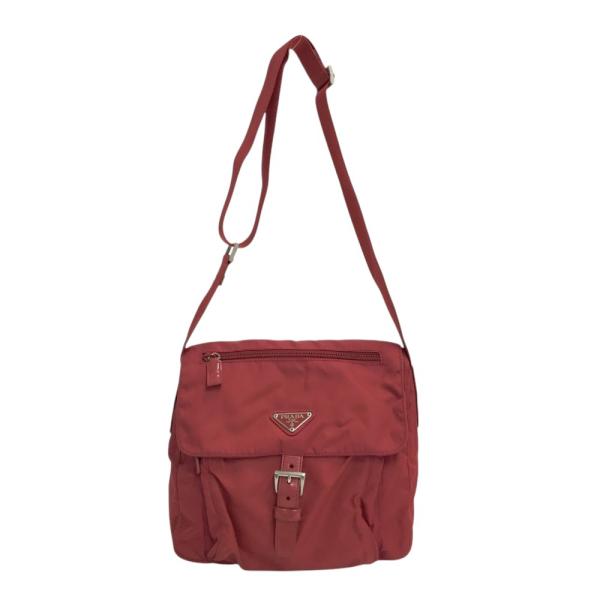 【PRADA】　ナイロンショルダーバッグ PRADA プラダ ショルダーバッグ ブラック ナイロン レザー B8994