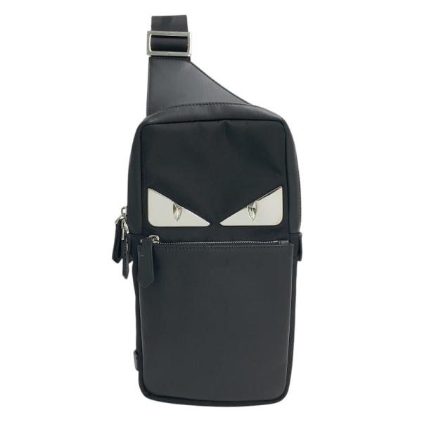 【超極美品】フェンディ FF 7VZ033 ボディバッグ メンズ スリングバッグ FENDI フェンディ 7VZ033 ボディバッグ モンスター ブラック系