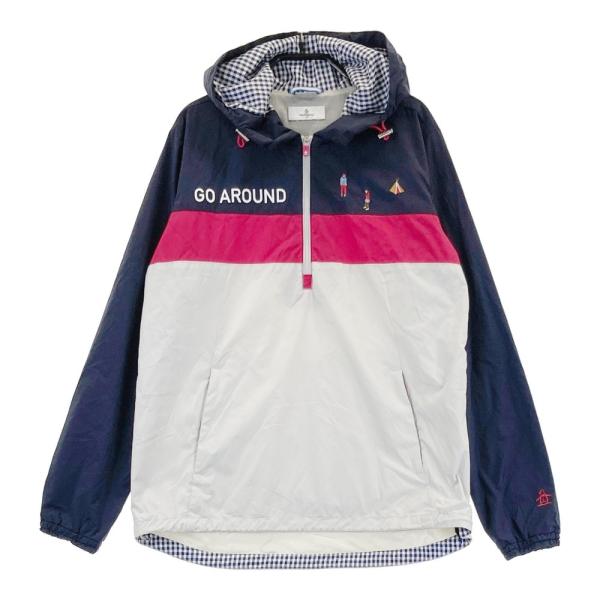 サイズ：M MUNSING WEAR マンシングウェア  ハーフジップパーカー  ホワイト系 [240101421440] ゴルフウェア レディース ストスト MUNSING WEAR マンシングウェア ハーフジップパーカー ホワイト