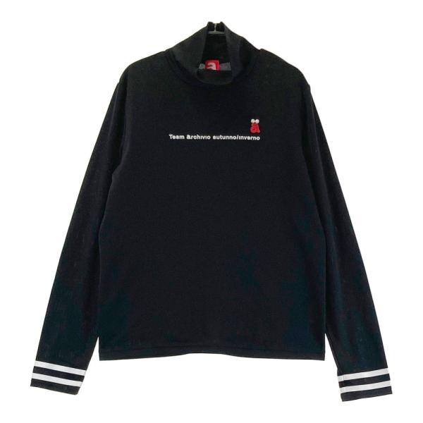 サイズ：40 ARCHIVIO アルチビオ  ハイネック 長袖 Tシャツ  ブラック系 [240101338126] ゴルフウェア レディース ストスト ARCHIVIO アルチビオ ハイネック 長袖Tシャツ ブラック系 40