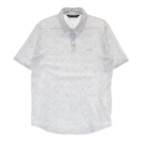 サイズ：M TRAVIS MATHEW トラビスマシュー  半袖ポロシャツ 花柄 ホワイト系 [240101423287] ゴルフウェア メンズ ストスト トラヴィスマシュー（Travis Mathew）（メンズ）ゴルフウェア