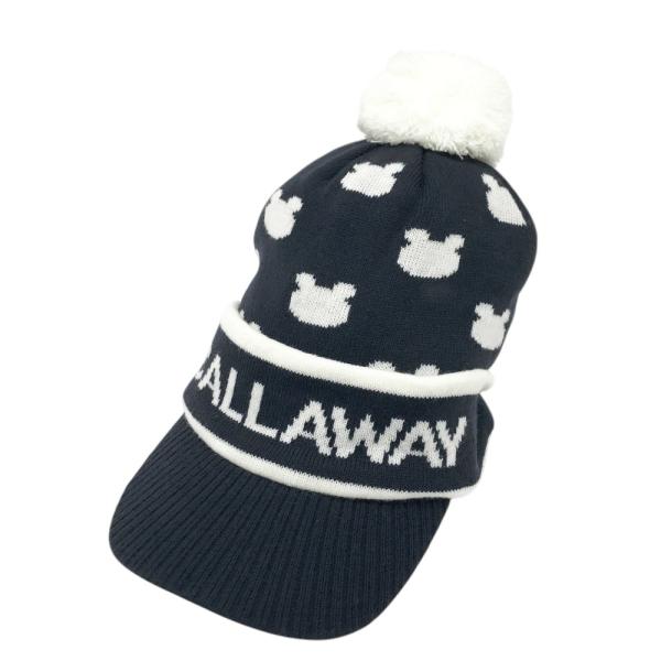 [商品管理番号]240101423497[ブランド]CALLAWAY キャロウェイ[アイテム]ボンボン付 ニット帽[モデル・品番][表記サイズ]FR[実寸]平置き 頭周り直径：23cm [状態ランク]A-[状態][付属品]