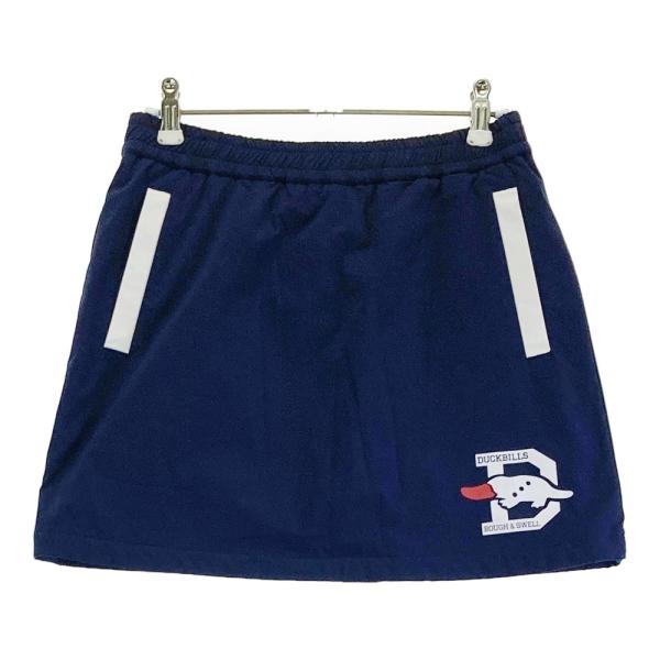サイズ：S ROUGH&SWELL ラフアンドスウェル 2023年 裏起毛 スカート  ネイビー系 [240101423557] ゴルフウェア レディース ストスト ROUGH&SWELL ラフアンドスウェル 2023年 裏起毛 スカート