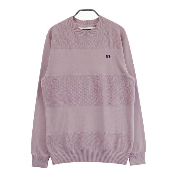 サイズ：L TRAVIS MATHEW トラビスマシュー  ウール 襟付 ニットセーター  パープル系 [240101494382] ゴルフウェア レディース ストスト サイズ：L TRAVIS MATHEW トラビスマシュー ウール 襟付 ニット