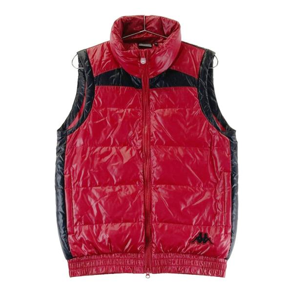KAPPA GOLF カッパゴルフ ダウンベスト レッド系 M ゴルフウェア