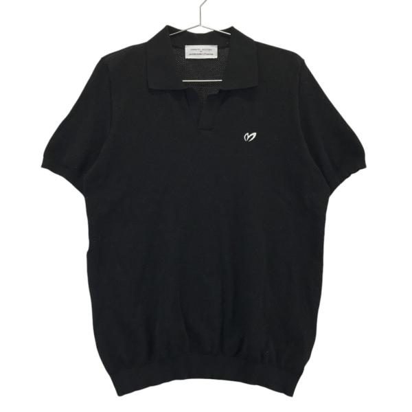 サイズ：4 MASTER BUNNY EDITION マスターバニーエディション roberto collina 半袖ポロシャツ スキッパー  ブラック系 [240101424371] ゴルフウェア メンズ ストスト サイズ：4 MASTER BUNNY EDITION マスターバニーエディション