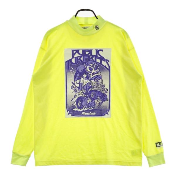 RUSSELUNO ラッセルノ ハイネック長袖Tシャツ ルチャ イエロー系 RUSSELUNO ラッセルノ ハイネック長袖Tシャツ ルチャ イエロー系