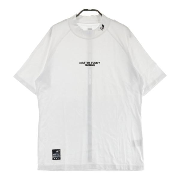 サイズ：6 MASTER BUNNY EDITION マスターバニーエディション 758-2167751 半袖モックネックTシャツ  ホワイト系 [240101427039] ゴルフウェア メンズ ストスト MASTER BUNNY EDITION マスターバニーエディション 758-2167751