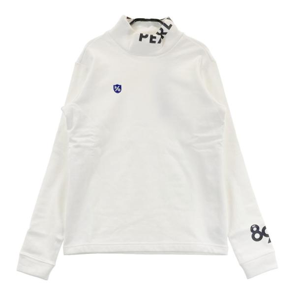 サイズ：1 PEARLY GATES パーリーゲイツ  ハイネック 長袖Tシャツ 裏起毛  ホワイト系 [240101427195] ゴルフウェア レディース ストスト 新品】PEARLY GATES パーリーゲイツ ハイネック 長袖Tシャツ 裏