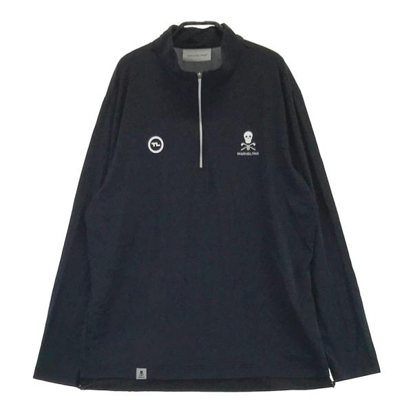 MARK&LONA マークアンドロナ 2023年 長袖ハーフジップTシャツ ブラック