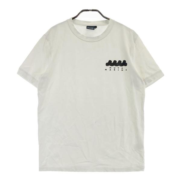 サイズ：5 MUTA MARINE ムータマリン  半袖Tシャツ  ホワイト系 [240101429248] ゴルフウェア メンズ ストスト MUTA MARINE ムータマリン 半袖Tシャツ ホワイト系 5 ゴルフ