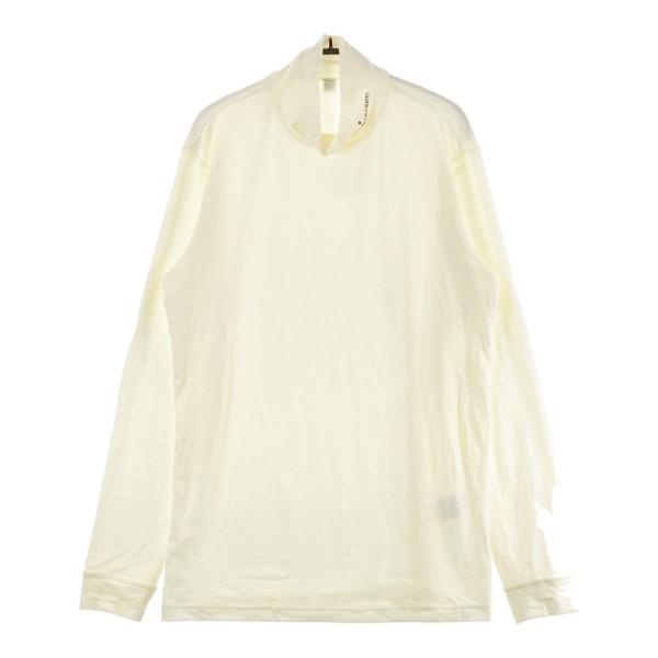 サイズ：6 PEARLY GATES パーリーゲイツ  ハイネック長袖Tシャツ  ホワイト系 [240101432613] ゴルフウェア メンズ ストスト PEARLY GATES パーリーゲイツ ハイネック長袖Tシャツ ホワイト系