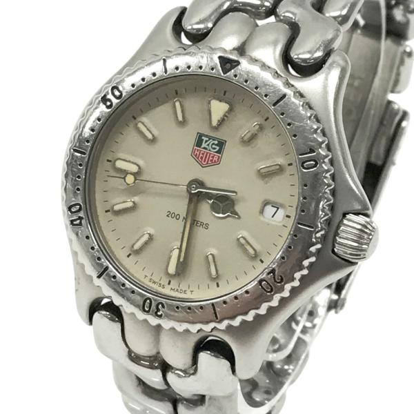 稼働 TAG HEUER タグホイヤー S99.013M　メンズ シルバー TAG HEUER タグ ホイヤー S99.013M セル 腕時計 クォーツ