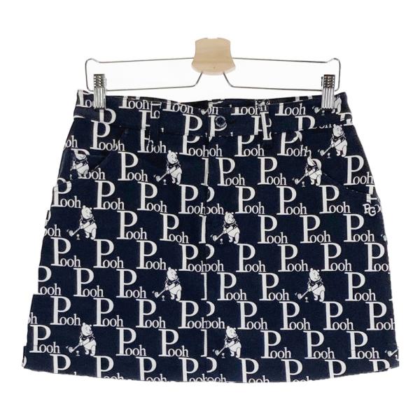 サイズ：2 PEARLY GATES パーリーゲイツ ×Disney スカート プーさん 総柄 ネイビー系 [240101434188] ゴルフウェア レディース ストスト PEARLY GATES パーリーゲイツ ×Disney スカート プーさん 総柄