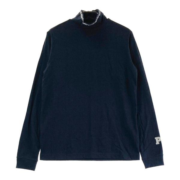 サイズ：2 PEARLY GATES パーリーゲイツ  ハイネック長袖Tシャツ  ブラック系 [240101434224] ゴルフウェア レディース ストスト サイズ：2 PEARLY GATES パーリーゲイツ ハイネック長袖Tシャツ