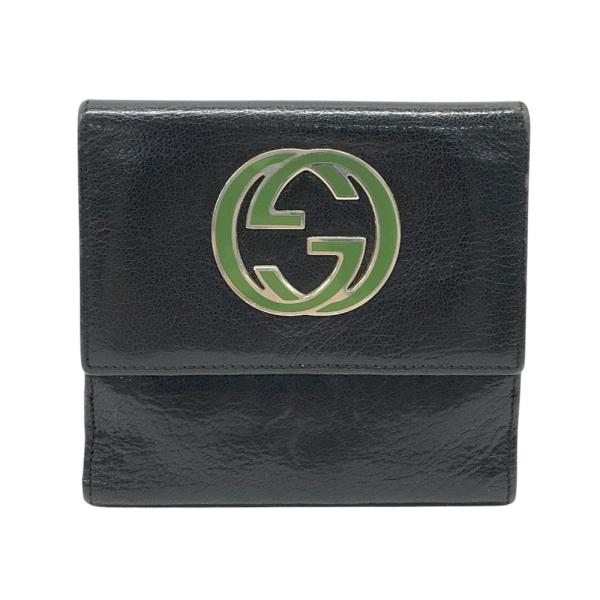 GUCCI メンズ 折り財布 レザー 黒 ヴィンテージロゴ imgrc0161510658.jpg