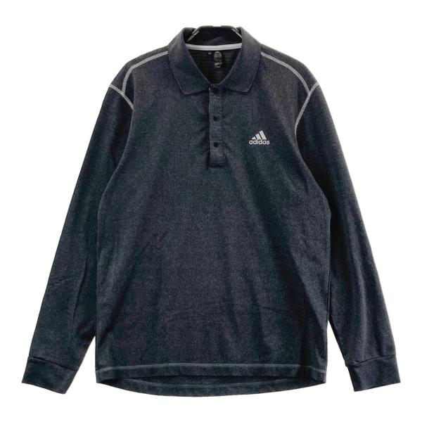 ADIDAS GOLF アディダスゴルフ DZ8581 長袖ポロシャツ グレー系 M