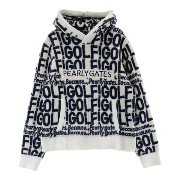 PEARLY GATES パーリーゲイツ 055-3270106 ニット パーカー 総柄