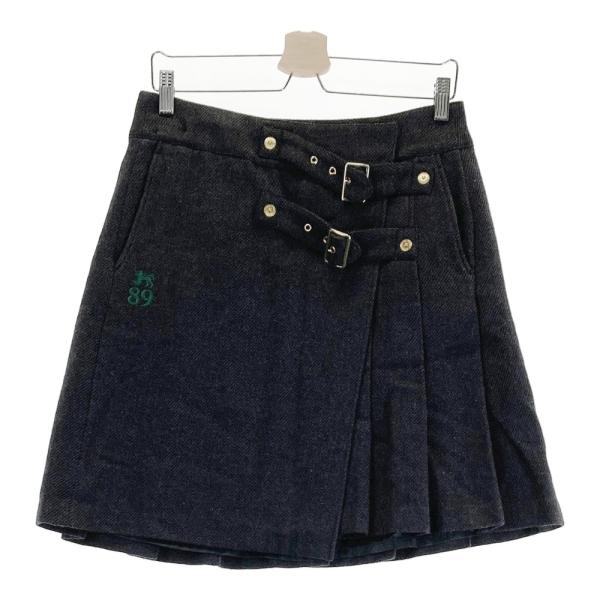 サイズ：1 PEARLY GATES パーリーゲイツ  ウール混 プリーツスカート  グレー系 [240101438292] ゴルフウェア レディース ストスト PEARLY GATES パーリーゲイツ ウール混 プリーツスカート グレー