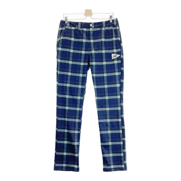 【未使用】FILA GOLF　メンズ　中綿 チェック ゴルフパンツ　L　ネイビー FILA GOLF フィラゴルフ 中綿パンツ チェック柄 ネイビー系 L