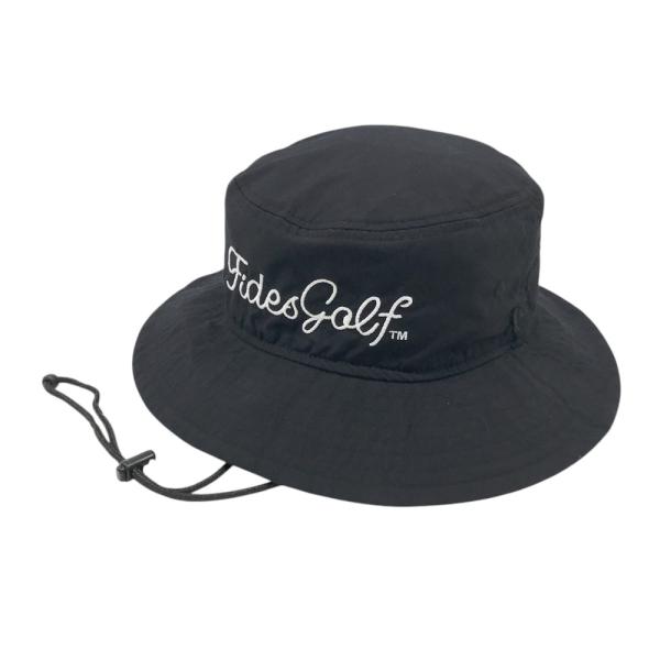 【新品】【FIDES GOLF✖️NEW ERA】バケットハット　ブラック　M/L 新品】【FIDES GOLF✖️NEW ERA】バケットハット ブラック M/L