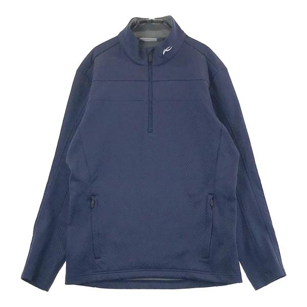 サイズ：46/XS KJUS チュース  ハーフジップ 長袖トレーナー  ネイビー系 [240101439516] ゴルフウェア メンズ ストスト KJUS チュース ハーフジップ 長袖トレーナー ネイビー系 46/XS