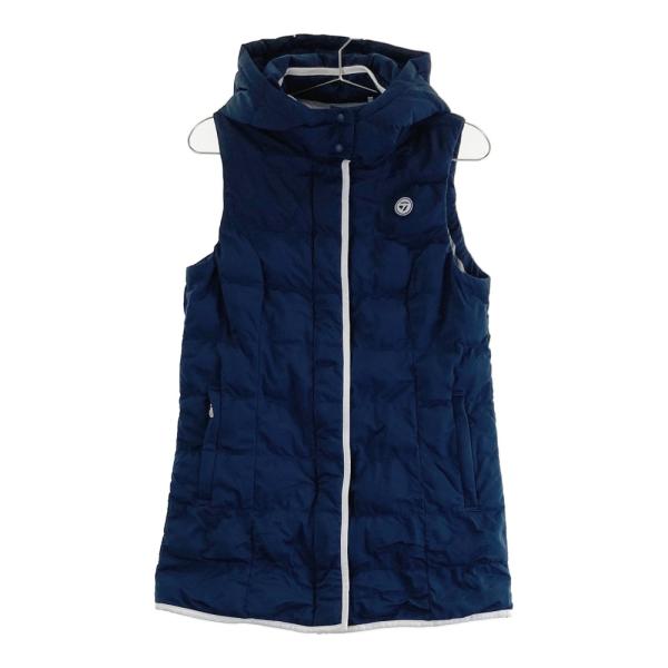 テーラーメイド 中綿ジップベスト M 新品同様 TAYLOR MADE テーラーメイド フード付 中綿 ジップベスト ネイビー系 L