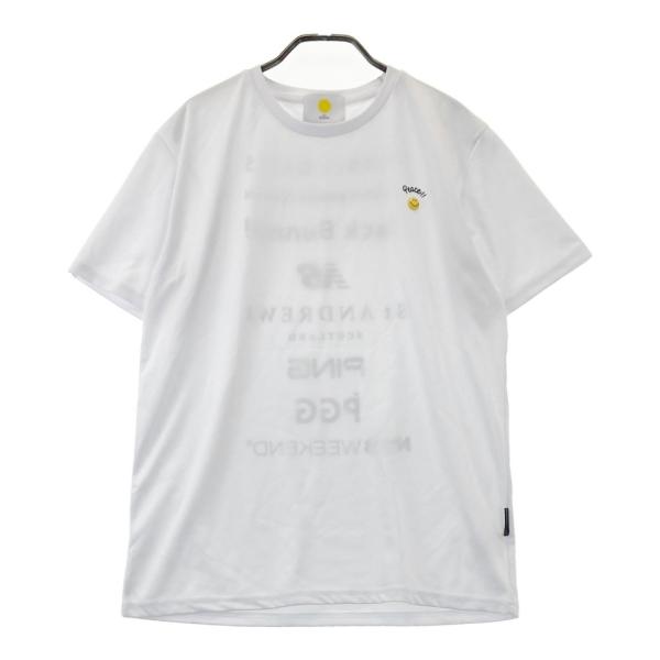 サイズ：5 PEARLY GATES パーリーゲイツ 2023年モデル the HOUSE 半袖Tシャツ 限定  ホワイト系 [240101441395] ゴルフウェア メンズ ストスト PEARLY GATES パーリーゲイツ 2023年モデル the HOUSE 半袖T