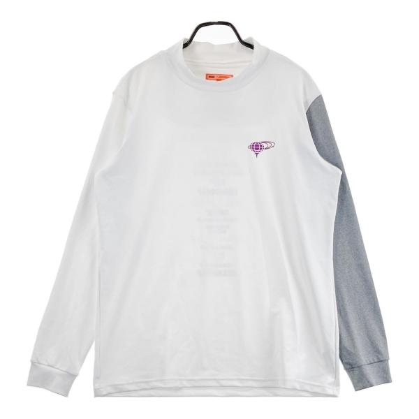 サイズ：L BEAMS GOLF ビームスゴルフ  長袖ハイネックTシャツ  ホワイト系 [240101423303] ゴルフウェア メンズ ストスト サイズ：L BEAMS GOLF ビームスゴルフ 長袖ハイネックTシャツ