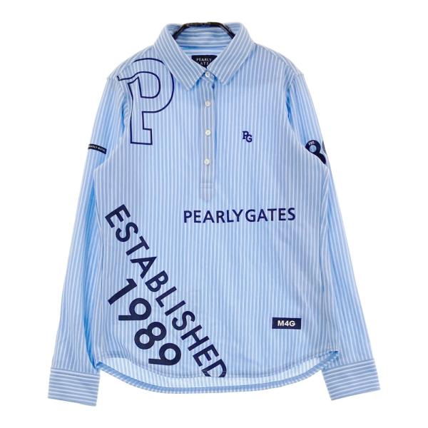 PEARLY GATES パーリーゲイツ 055-3161206 長袖ポロシャツ ストライプ