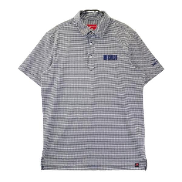 サイズ：6 NEW BALANCE GOLF ニューバランス  半袖ポロシャツ ボーダー柄 ネイビー系 [240101442600] ゴルフウェア メンズ ストスト サイズ：6 NEW BALANCE GOLF ニューバランス 半袖ポロシャツ