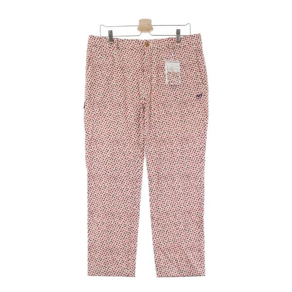 サイズ：6 MASTER BUNNY EDITION マスターバニーエディション  リネン混 ストレッチパンツ 小花 総柄 ピンク系 [240101443056] ゴルフウェア メンズ ストスト 美品】MASTER BUNNY EDITION マスターバニーエディション リネン混