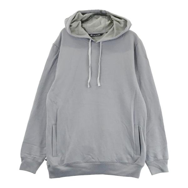サイズ：L TRAVIS MATHEW トラビスマシュー  裏起毛 スウェット パーカー  グレー系 [240101444642] ゴルフウェア メンズ ストスト TRAVIS MATHEW トラビスマシュー 裏起毛 スウェット パーカー