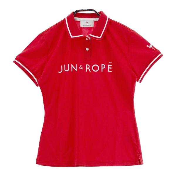 JUN&ROPE ジュン アンド ロペ 半袖ポロシャツ レッド系 S ゴルフ