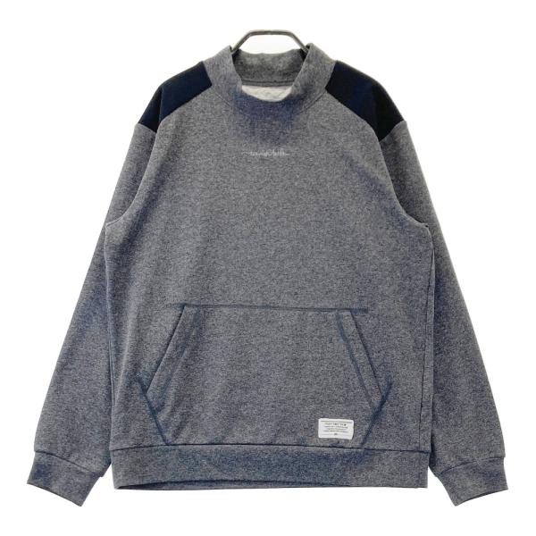 サイズ：L TRAVIS MATHEW トラビスマシュー  モックネック 長袖プルオーバー  グレー系 [240101445099] ゴルフウェア メンズ ストスト TRAVIS MATHEW トラビスマシュー モックネック 長袖プルオーバー