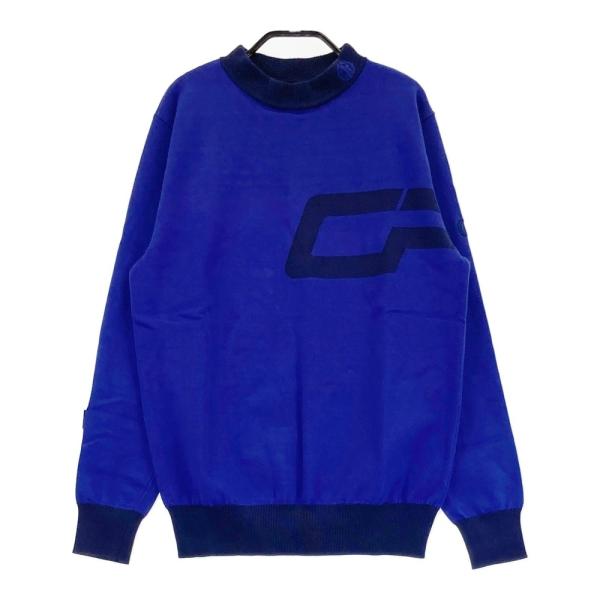 CPG GOLF シーピージーゴルフ モックネックニット ブルー系 S ゴルフ