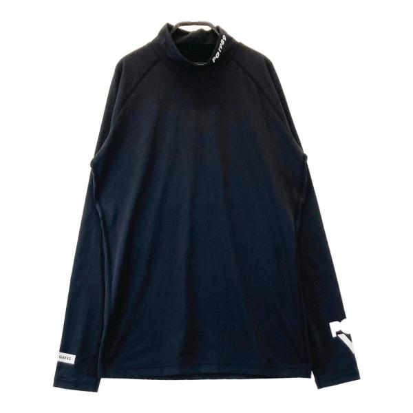 サイズ：5 PEARLY GATES パーリーゲイツ  ハイネック 長袖Tシャツ  ブラック系 [240101445688] ゴルフウェア メンズ ストスト PEARLY GATES パーリーゲイツ ハイネック 長袖Tシャツ ブラック