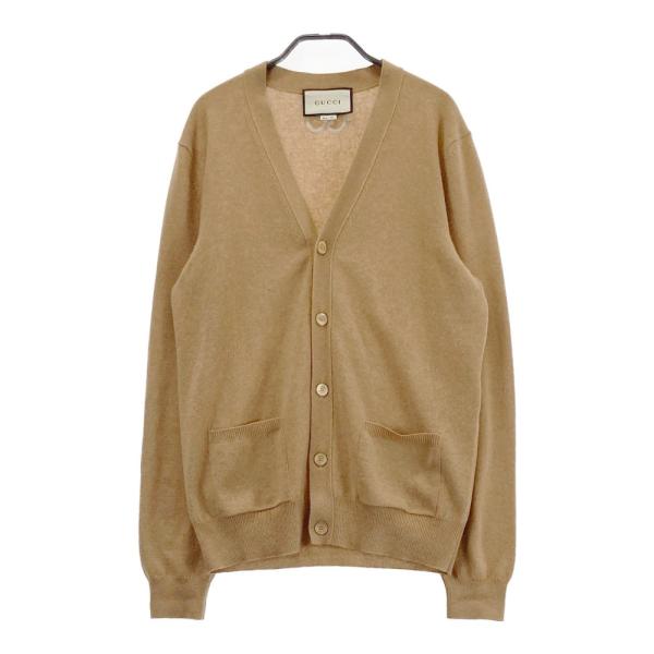 GUCCI グッチ 599866 カーディガン ベージュ系 M メンズ : ブランド