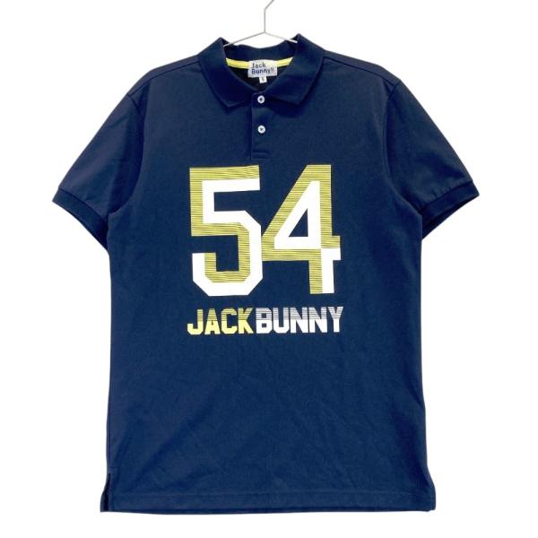 JACK BUNNY ジャックバニー 半袖ポロシャツ パイル地 ネイビー系