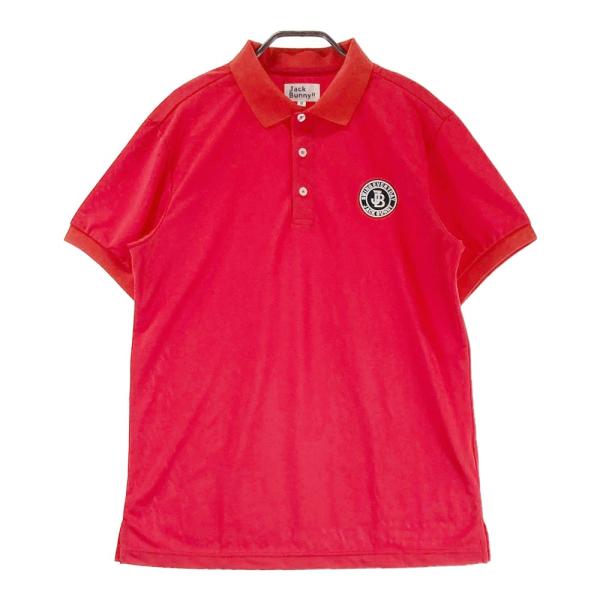 Jack Bunny!!（ジャックバニー） JACK BUNNY 半袖ポロシャツ レッド系