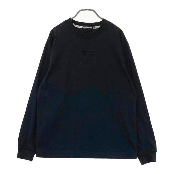 サイズ：XL EFFLORESCENCE エフロレッセンス  長袖Tシャツ ロゴ ブラック系 [240101448559] ゴルフウェア メンズ ストスト EFFLORESCENCE エフロレッセンス 長袖Tシャツ ロゴ ブラック系 S